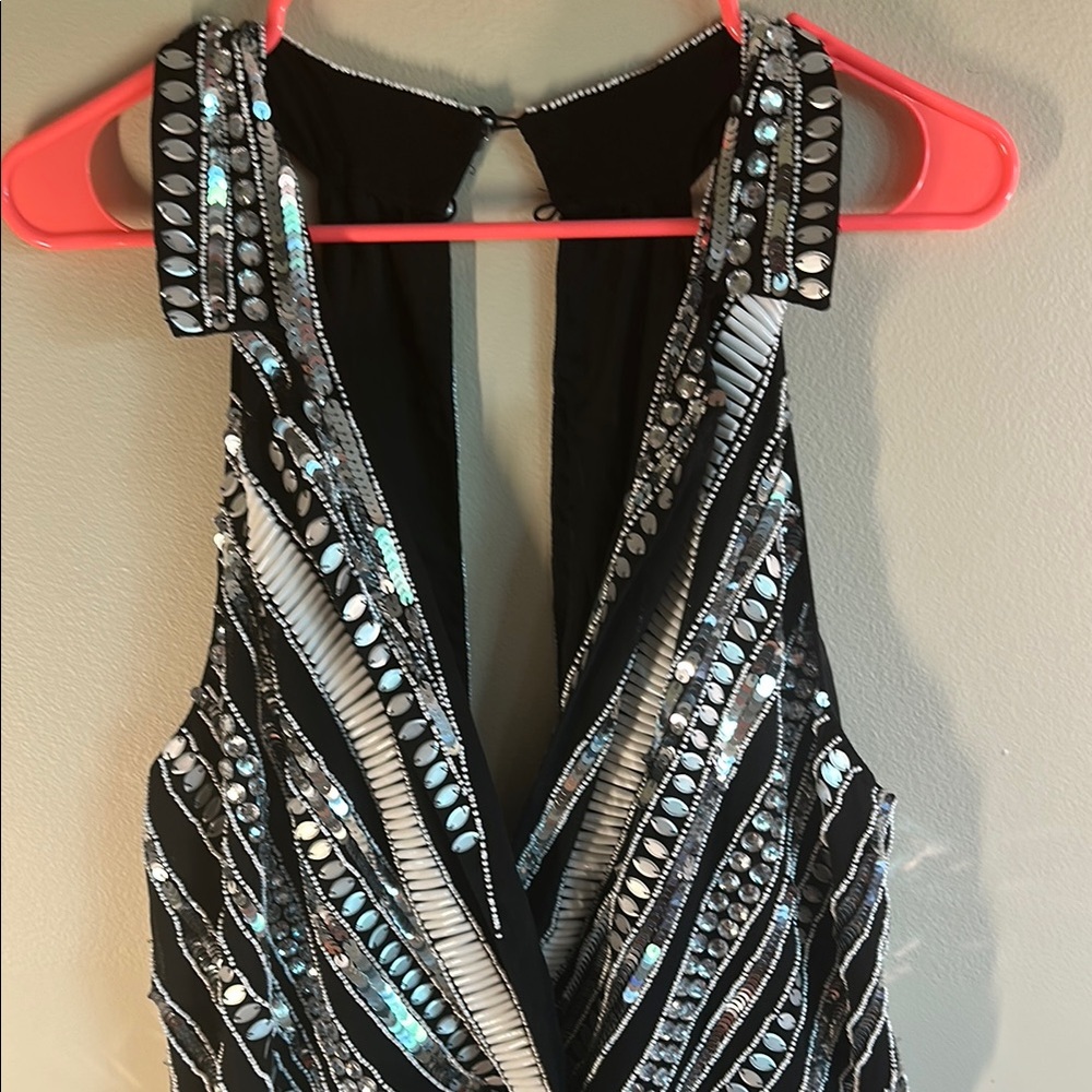 🎃 3/$50 BUNDLE ASOS Black and White Backless Dress - Picture 4 of 4